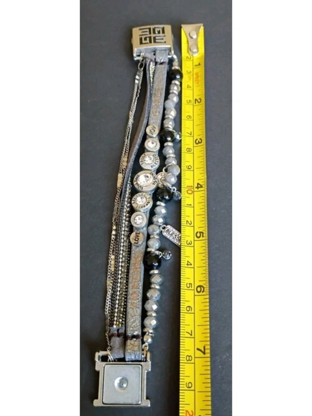 Good Work(s) Make a Difference Multi Strand Inspirational Bracelet-Be The Light
